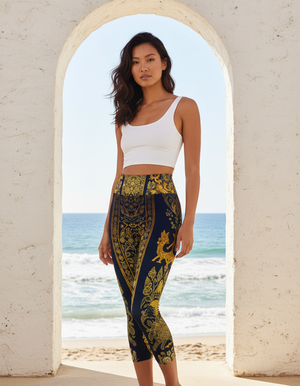 Lontar Capri Yoga Leggings Capri Yoga Leggings — Dripper