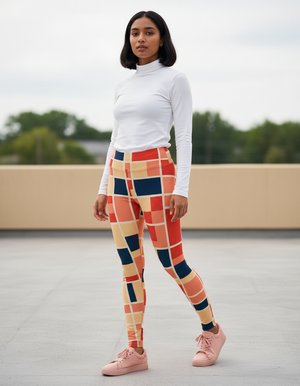 Coral Kraft leggings