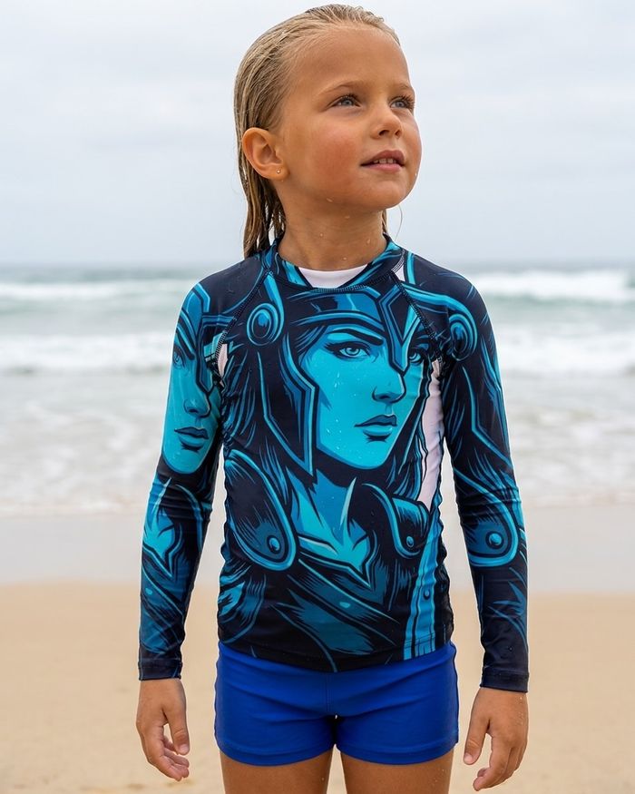 Rashguard — Girls Valkyrie (White)