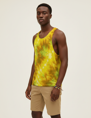 Men's Lemon Yellow Eclipse tank tops