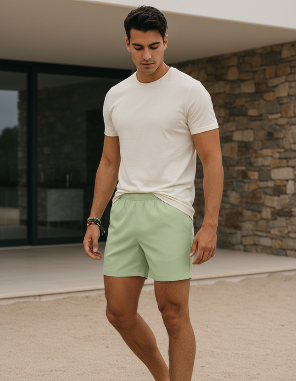Men's Swim Trunks in Cucumber