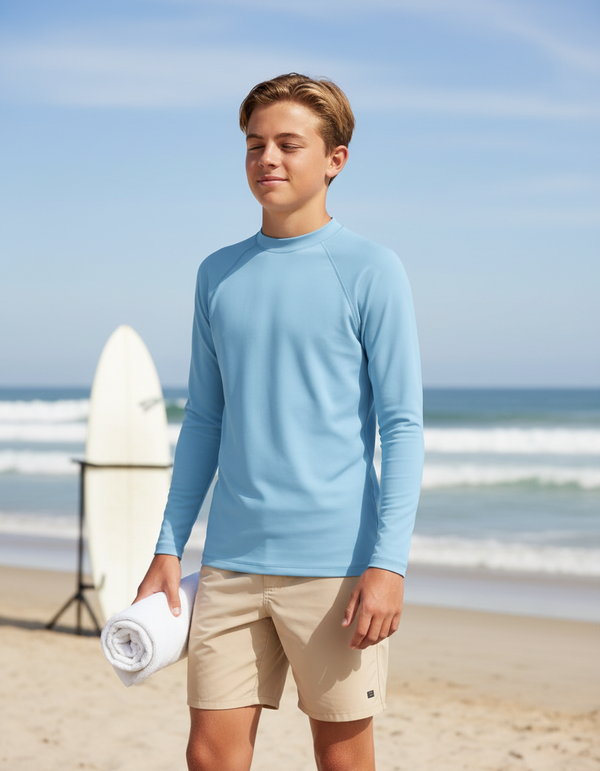 Boys Baby Blue Rash Guard