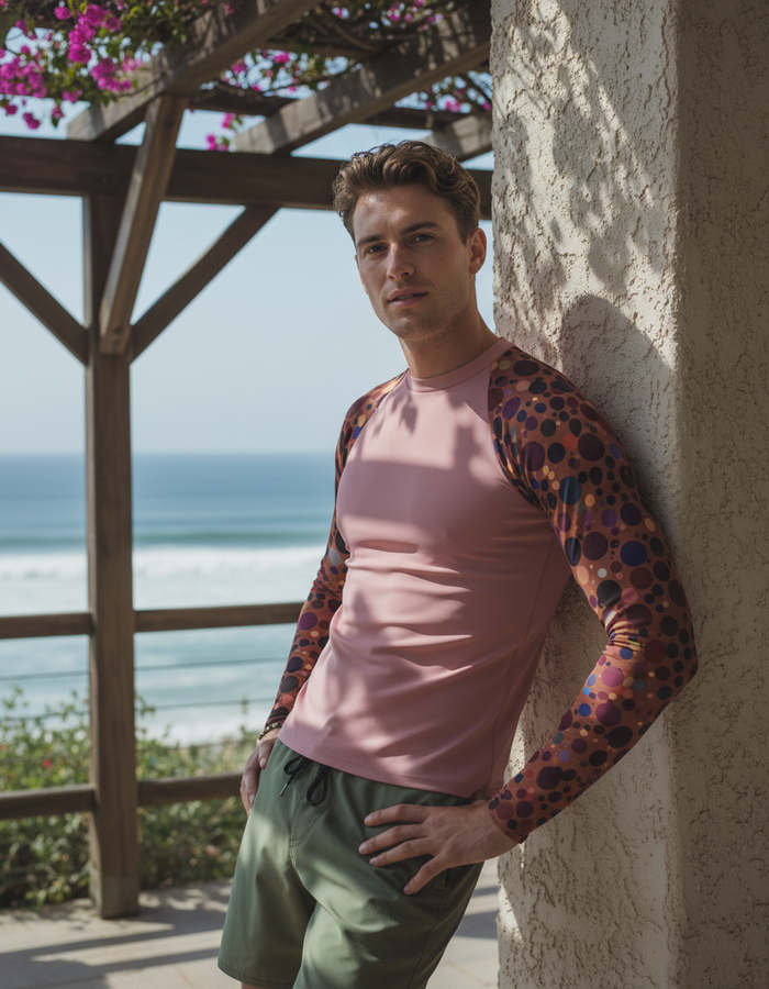 Rashguard — Men's Tea Rose Dapple