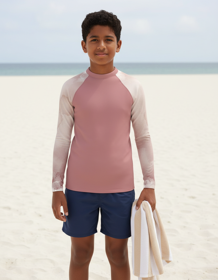 Youth Watercolor Rash Guard
