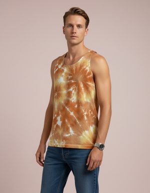 Men's Muskmelon Nebula tank tops