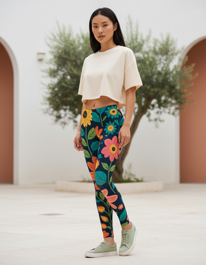 Petal Leggings Women's Leggings — Dripper