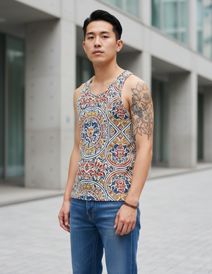 Men's Rangoli men's tank tops