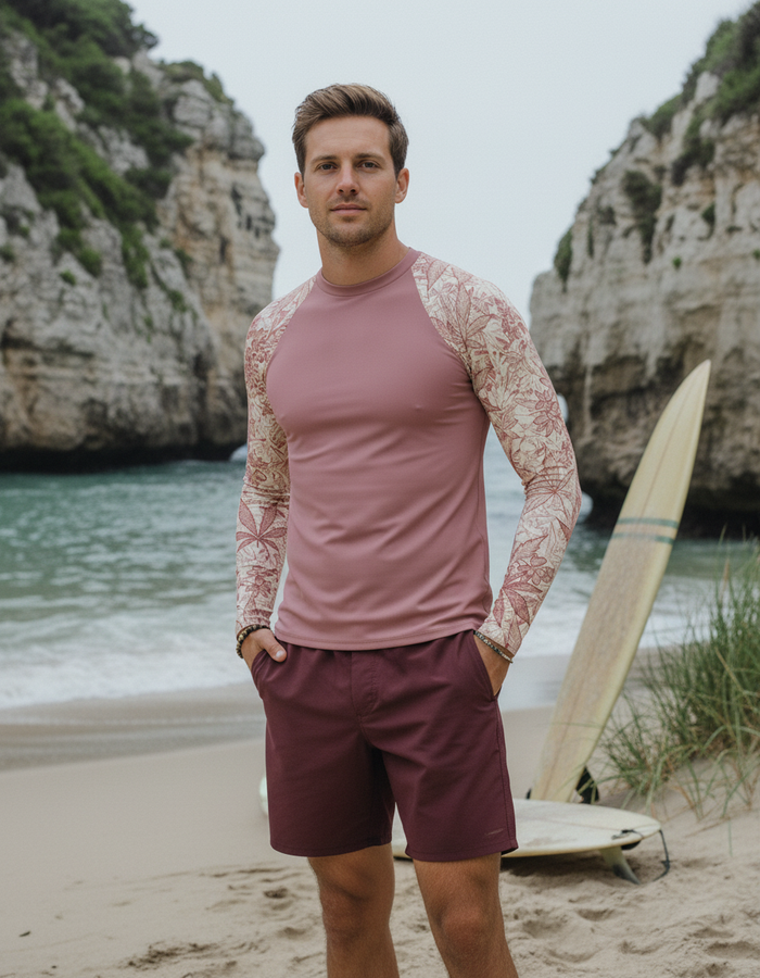 Rashguard — Men's Dusty Rose Kumo