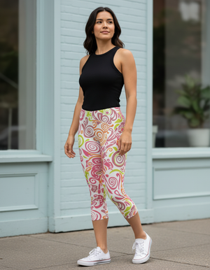 Tea Rose Rimpa leggings