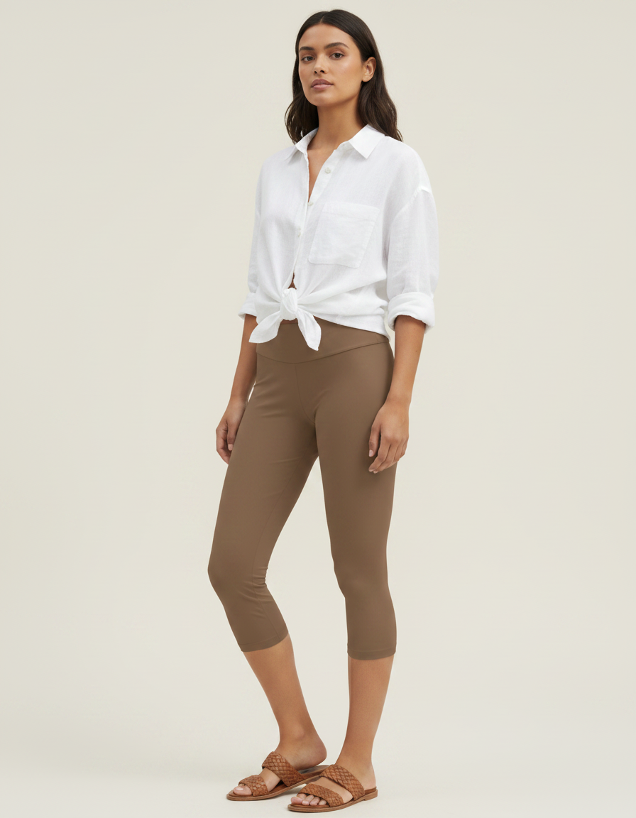 Capri Leggings in Hazelnut