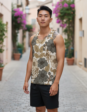 White Onyx Verdant Tank Top Men's Tank Top — Dripper