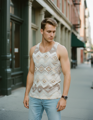Men's White Onyx Andes tank tops