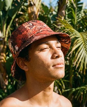 Burnt Sienna Bakeneko bucket hats