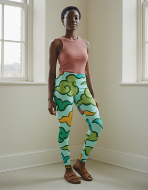 Runway Emerald Nimbus Leggings Women's Leggings — Dripper