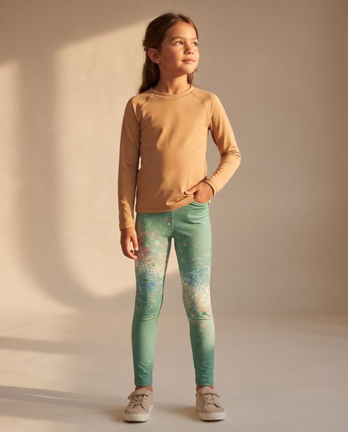 Jelly Mint Pixelate Girls Leggings Girls Leggings — Lolekai