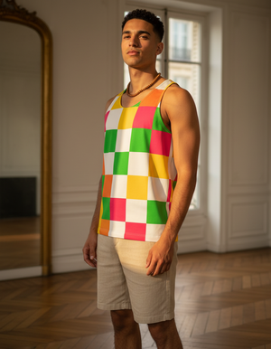 Men's Pixel men's tank tops