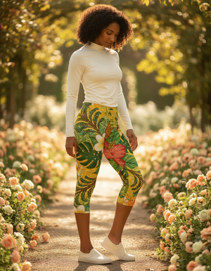 Hula Capri Leggings Capri Leggings — Dripper