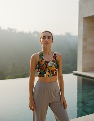 Café Sports Bra Longline Sports Bra — Dripper