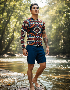 Echo Rash Guard Men's Rashguard — Dripper