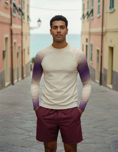 Angora Ripple Rash Guard Men's Rashguard — Dripper