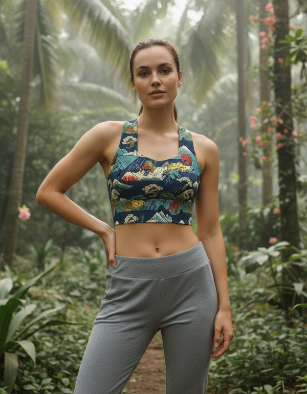 Hiroshige Collection longline sports bras