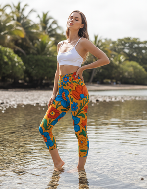 Imperial Capri Yoga Leggings Capri Yoga Leggings — Dripper