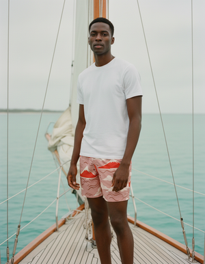 Dusty Rose Yume men's swim trunks