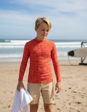 Coral Chord Youth Rash Guard Youth Rash Guard — Dripper