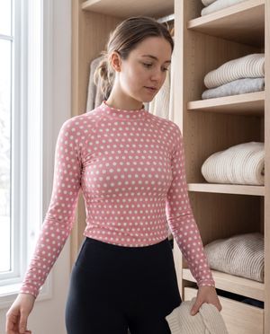 Blush Pink Polka Base Layer bikini — Lolekai