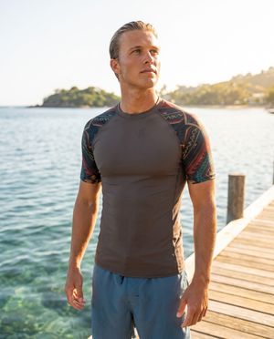Woven Rash Guard Men's Rashguard — Lolekai