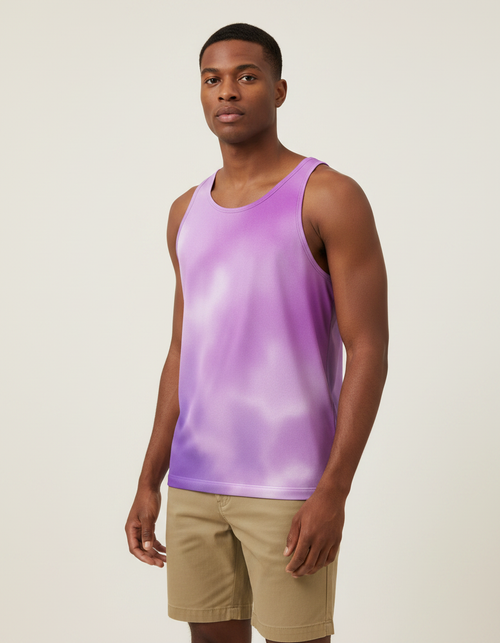 Burnished Lilac Frostbite Tank Top Men's Tank Top — Dripper