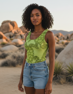 Lime Aqua Tank Top Women's Tank Top — Dripper