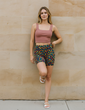 Amaranth Hana Mid-Rise Shorts Short Shorts — Lolekai