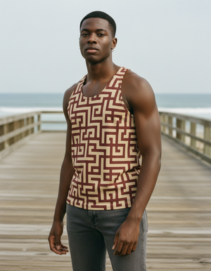 Men's Amaranth Kintsugi tank tops