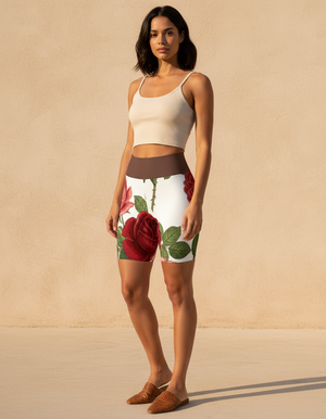 Fleur Yoga Shorts Yoga Shorts — Dripper