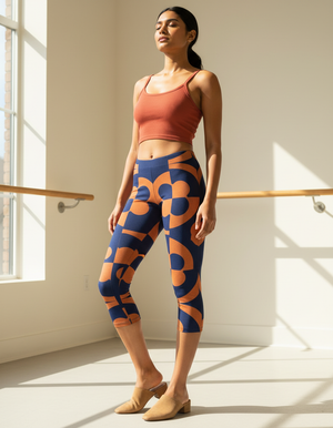 Kaleido capri leggings