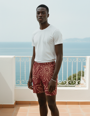 Amaranth Gelang men's swim trunks