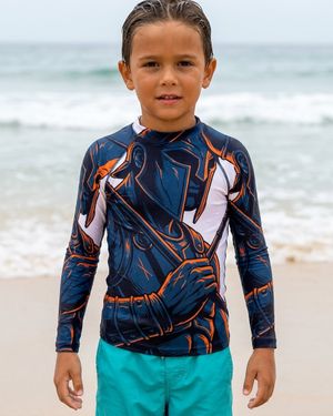 Boys Gladiator (White) boys rashguards