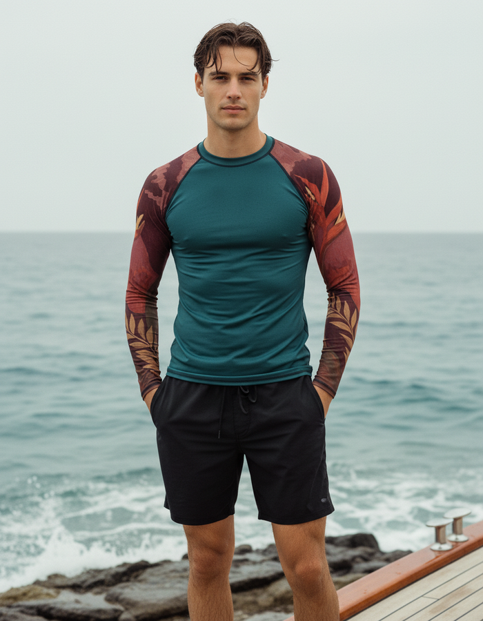 Rashguard — Men's Lava Falls Tropique