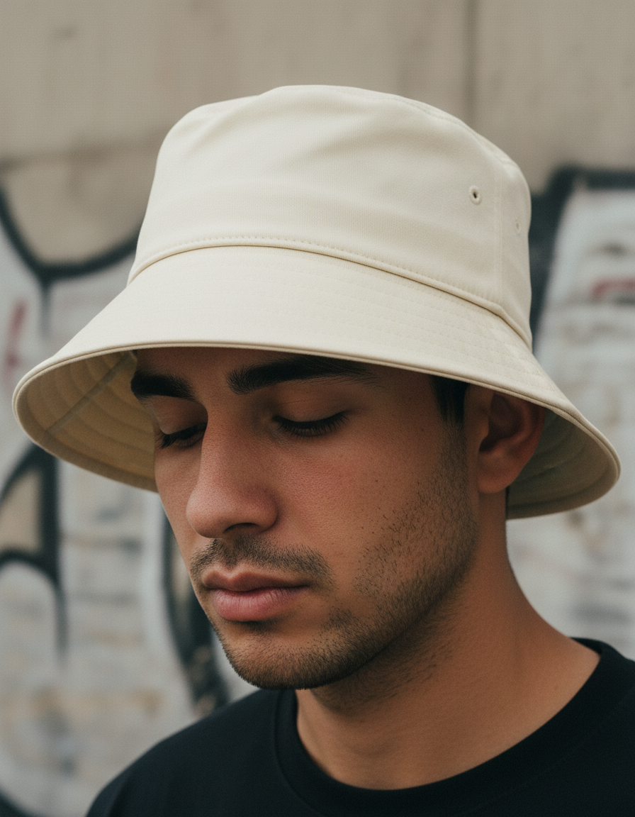 Bucket hat in Eggshell