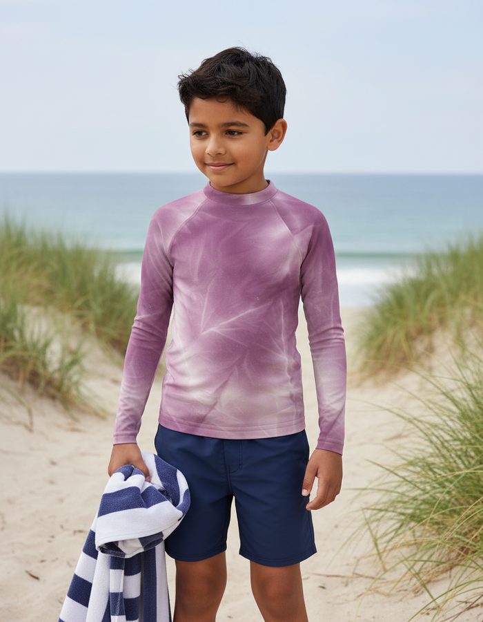 Rashguard — Kids Burnished Lilac Frost