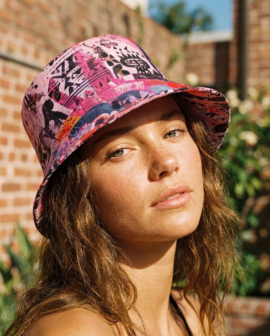 Electric Fuchsia Cosmos bucket hats — view 1 of 2