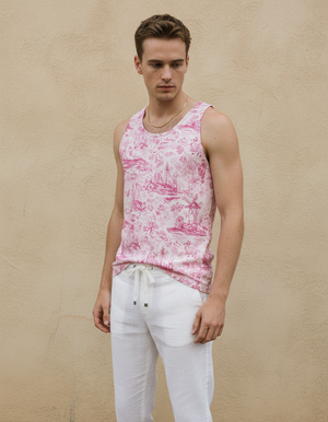 Hot Pink Cerulean Tank Top Men's Tank Top — Dripper