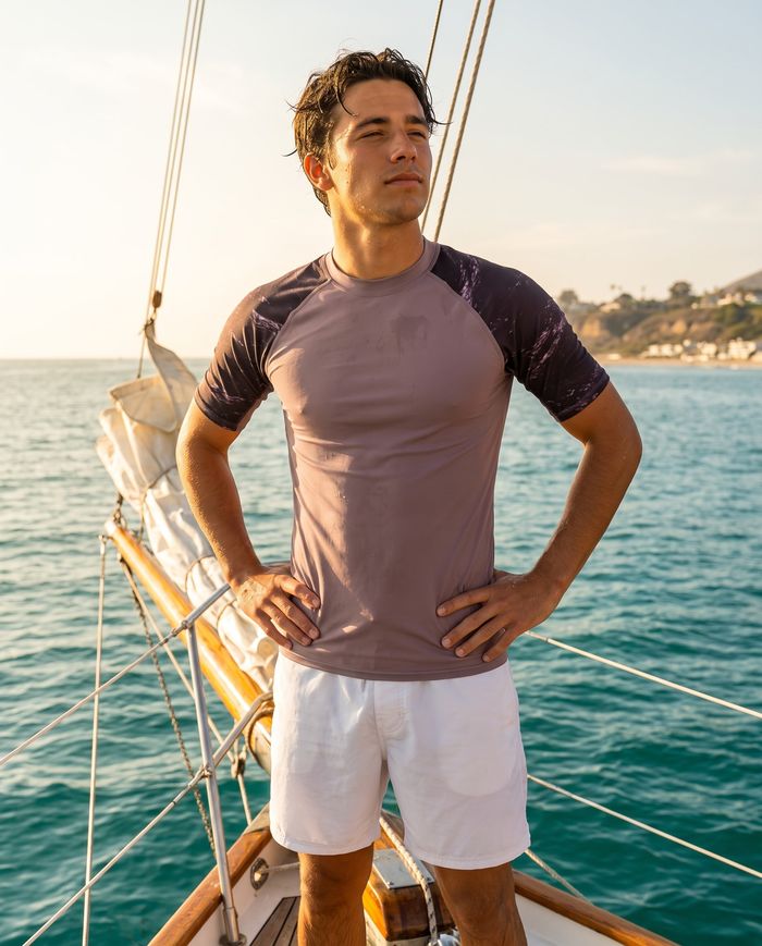 Rashguard — Men's Burnished Lilac Eclipse