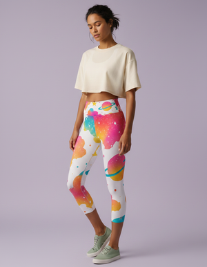 Nebula Capri Yoga Leggings Capri Yoga Leggings — Dripper