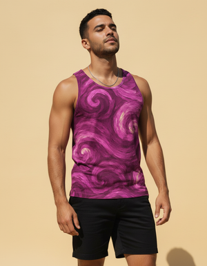 Men's Electric Fuchsia Orion men's tank tops