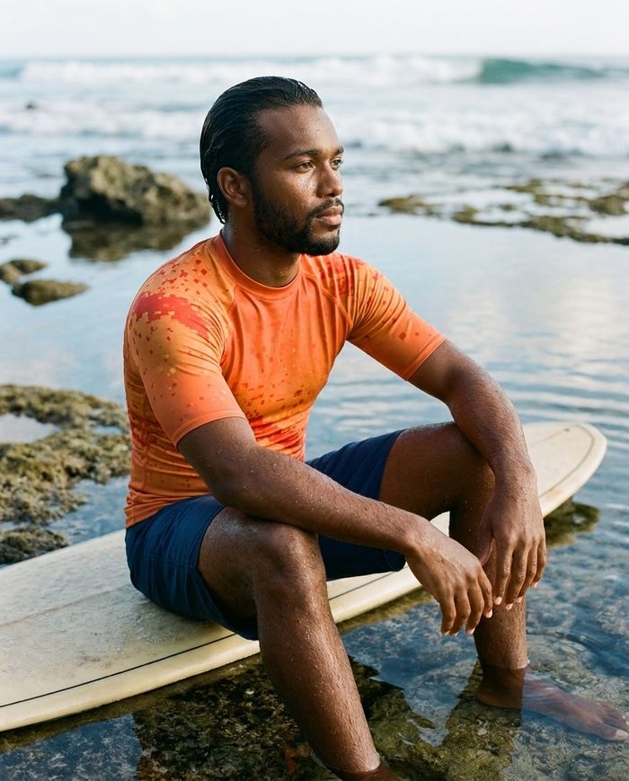 Rashguard — Men's Citrus Orange Ember