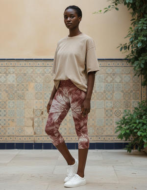 Amaranth Kumo Leggings Capri Leggings — Dripper