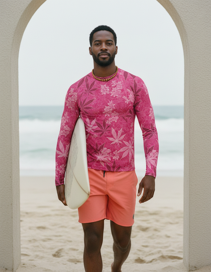 Rashguard — Men's Neon Pink Kumo