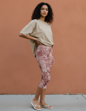 Dusty Rose Fragment leggings
